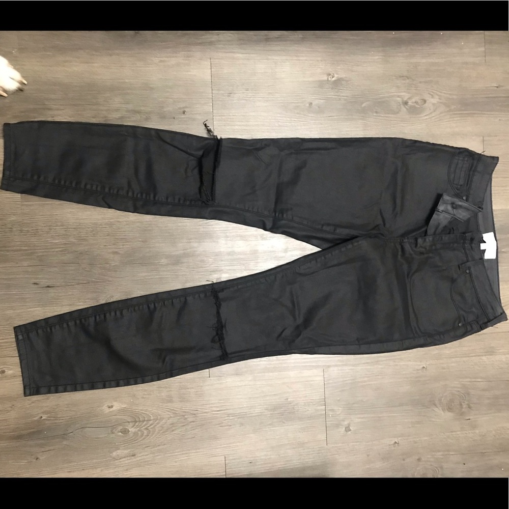 Kendall & Kylie leather skinny jeans